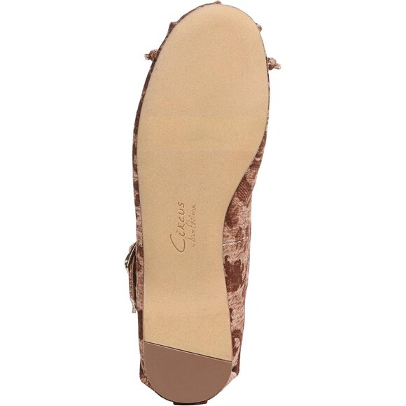 Circus NY by Sam Edelman Women's Cognac Multi Polyester Cross Strap Ballet Flat - Picture 4 of 6